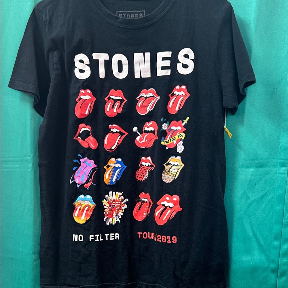 Cotton t-shirt, The Rolling Stones No Filter Tour 2019 merchandise size medium